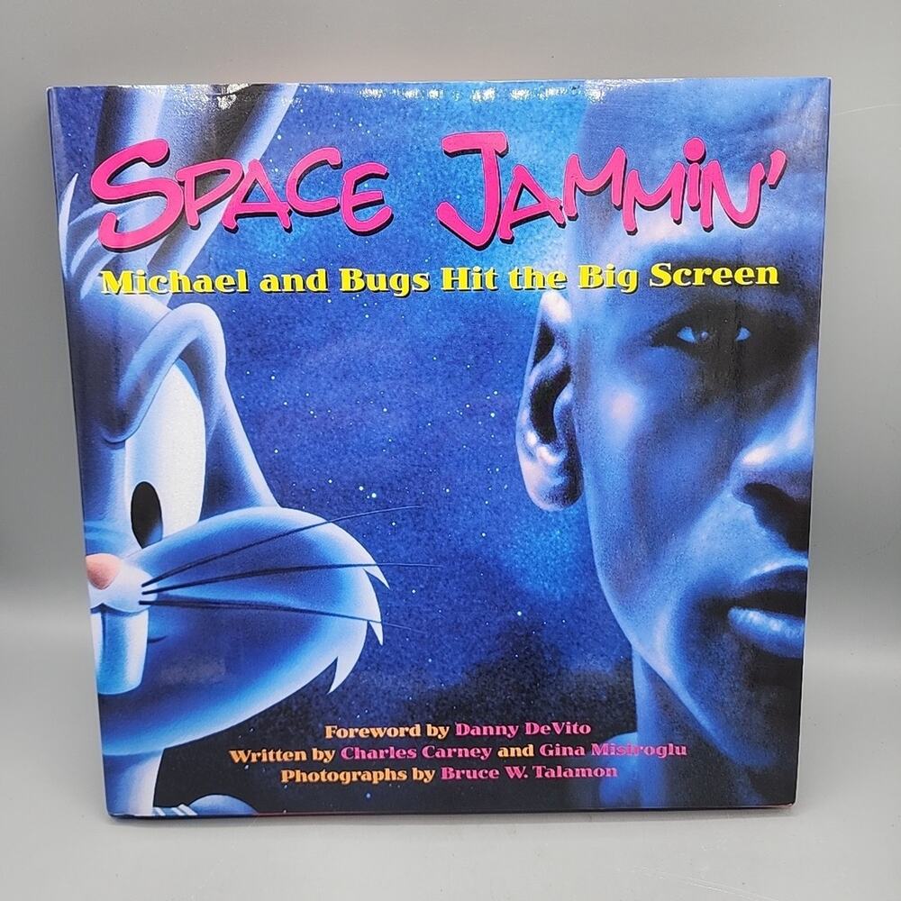 Space Jammin Michael & Bugs Hit the Big Screen Hardcover Book Michael Jordan DJ